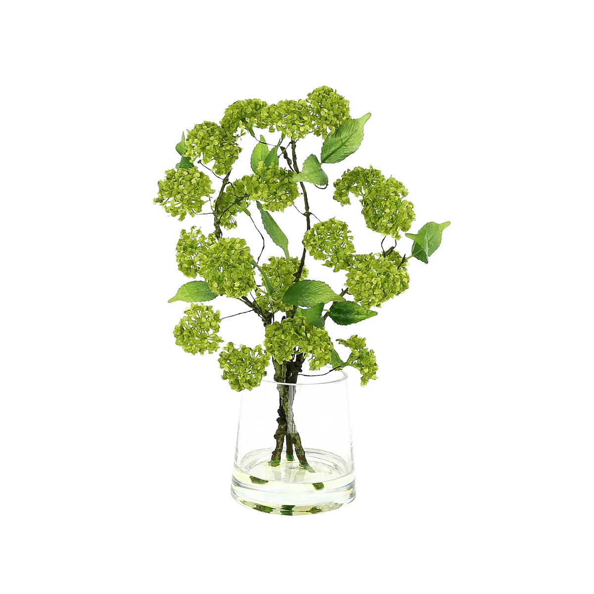 Organic Modern Snowball Viburnum Floral Arrangement | Wayfair North America