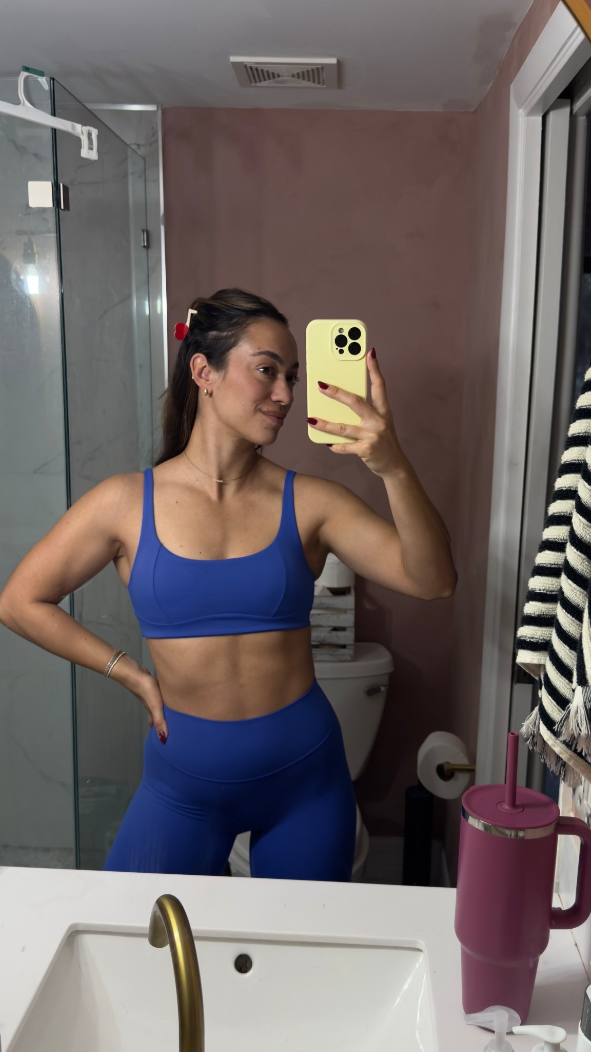 Last Pilates class of the year! Wearing this buttery soft blue set from Ingia 

Wearing size small in both the sports bra and the leggings. The material is SO buttery soft and flattering. This was the perfect workout set to wear for my reformer Pilates class. Such a good workout set for $60 🫶🏼

#LTKootd #LTKFindsUnder50 #LTKActive