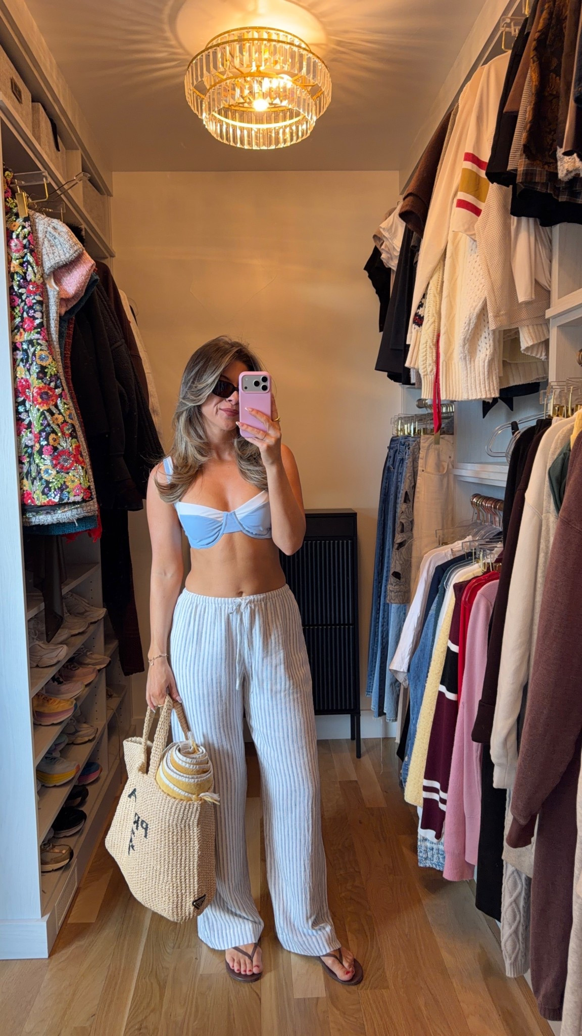 Abercrombie blue and white striped linen pant paired with a blue bikini top

Wearing xs bikini top small long pant

Causal
Everyday
Summer
Destination
Coverup
Vacation

#LTKSeasonal #LTKTravel #LTKgrwm
