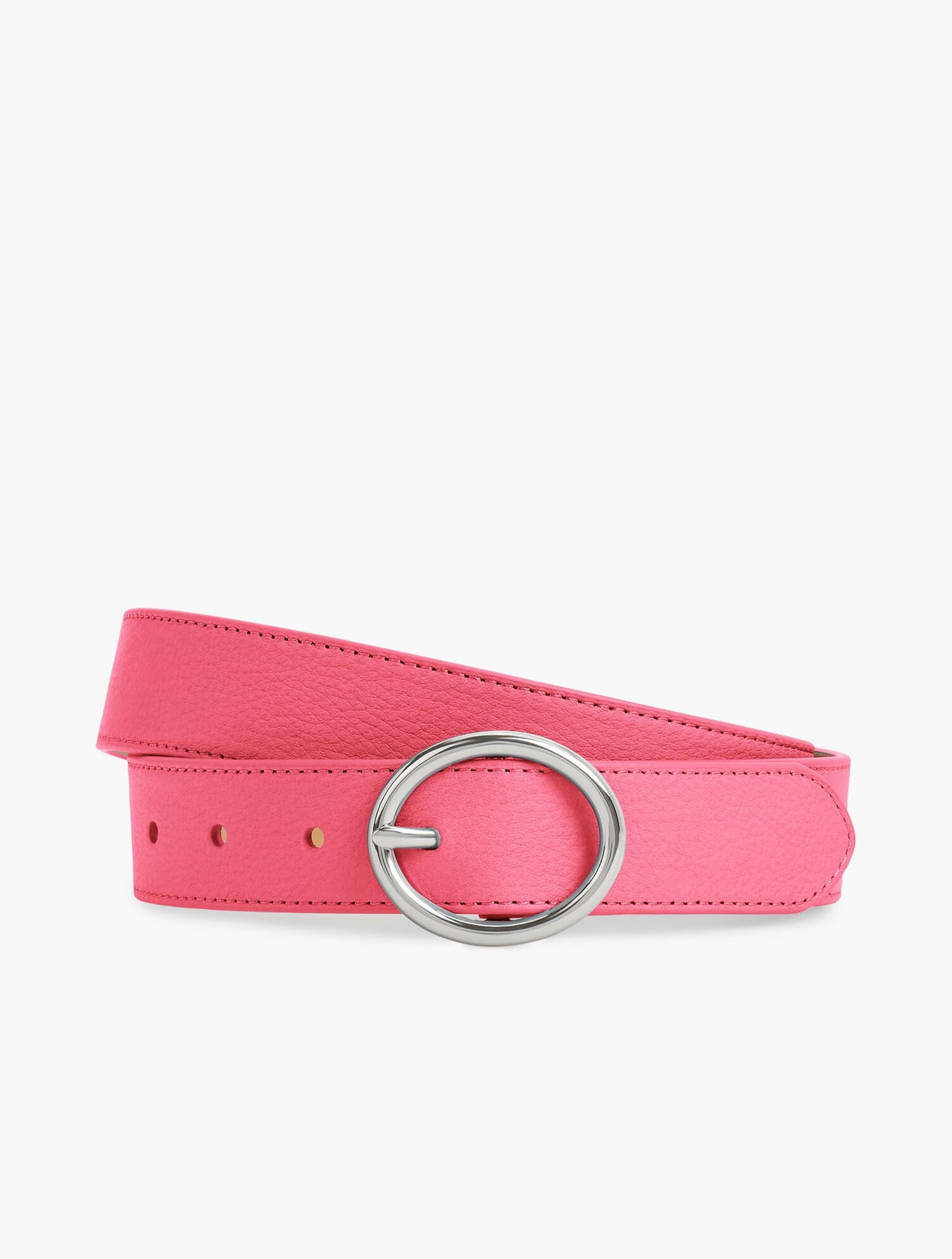 Soft Pebbled Leather Belt | Talbots