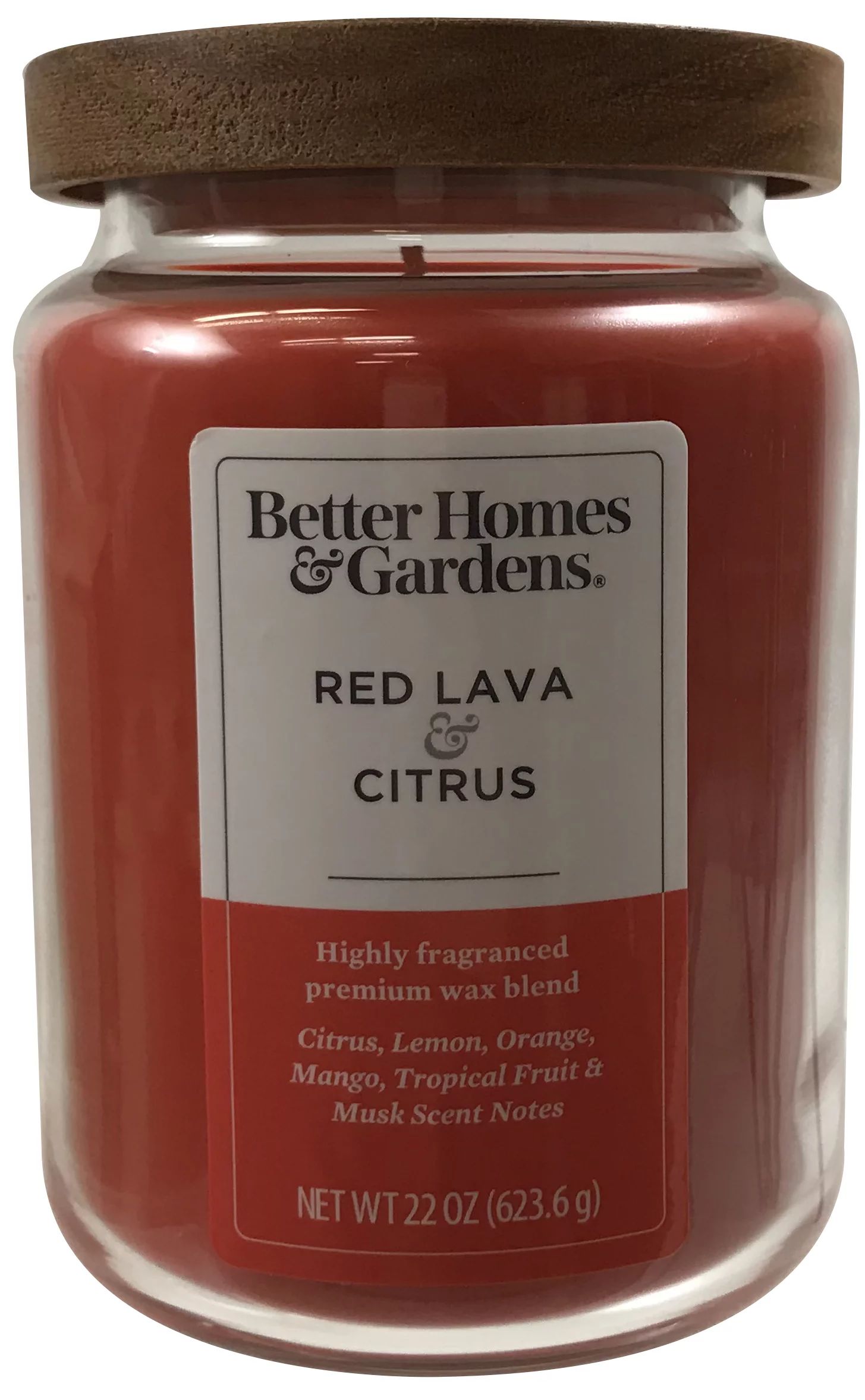 Better Homes & Gardens 22 oz Red Lava Citrus Single-Wick Candle | Walmart (US)