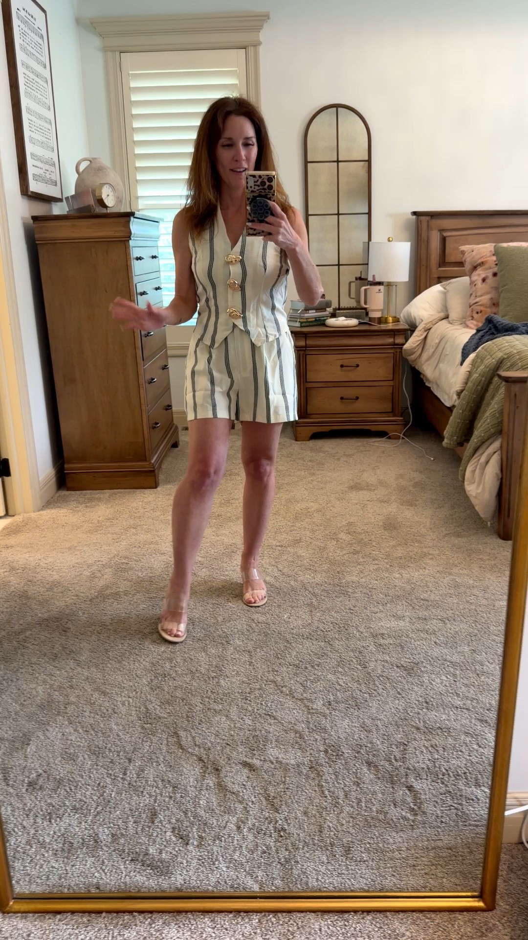 Easy, breezy, and made for sunny days. ☀️🤍

I love finding outfits that are equal parts comfortable and stylish, and this striped two-piece set is exactly that. The lightweight fabric, relaxed fit, and neutral colors make it a piece you’ll reach for all season long.

Perfect for vacation, brunch, shopping, or a casual summer date night. Just add sandals and your favorite accessories, and you’re out the door!

I’ve linked the entire look in my LTK if you’d like to shop it. 🤍

Now tell me…
Where would you wear this first?
☀️ Beach vacation
🛍️ Shopping day
☕️ Coffee date
✈️ Travel day

Let me know in the comments! 👇

#LTKStyle #LTKFinds #MatchingSet #SummerStyle #VacationOutfit #CasualChic #PetiteFashion #NeutralStyle #EffortlessFashion #OOTD

#LTKootd #LTKPetite #LTKOver40