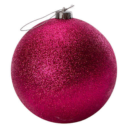 Large Glitter Ball Christmas Ornament 6in | Five Below