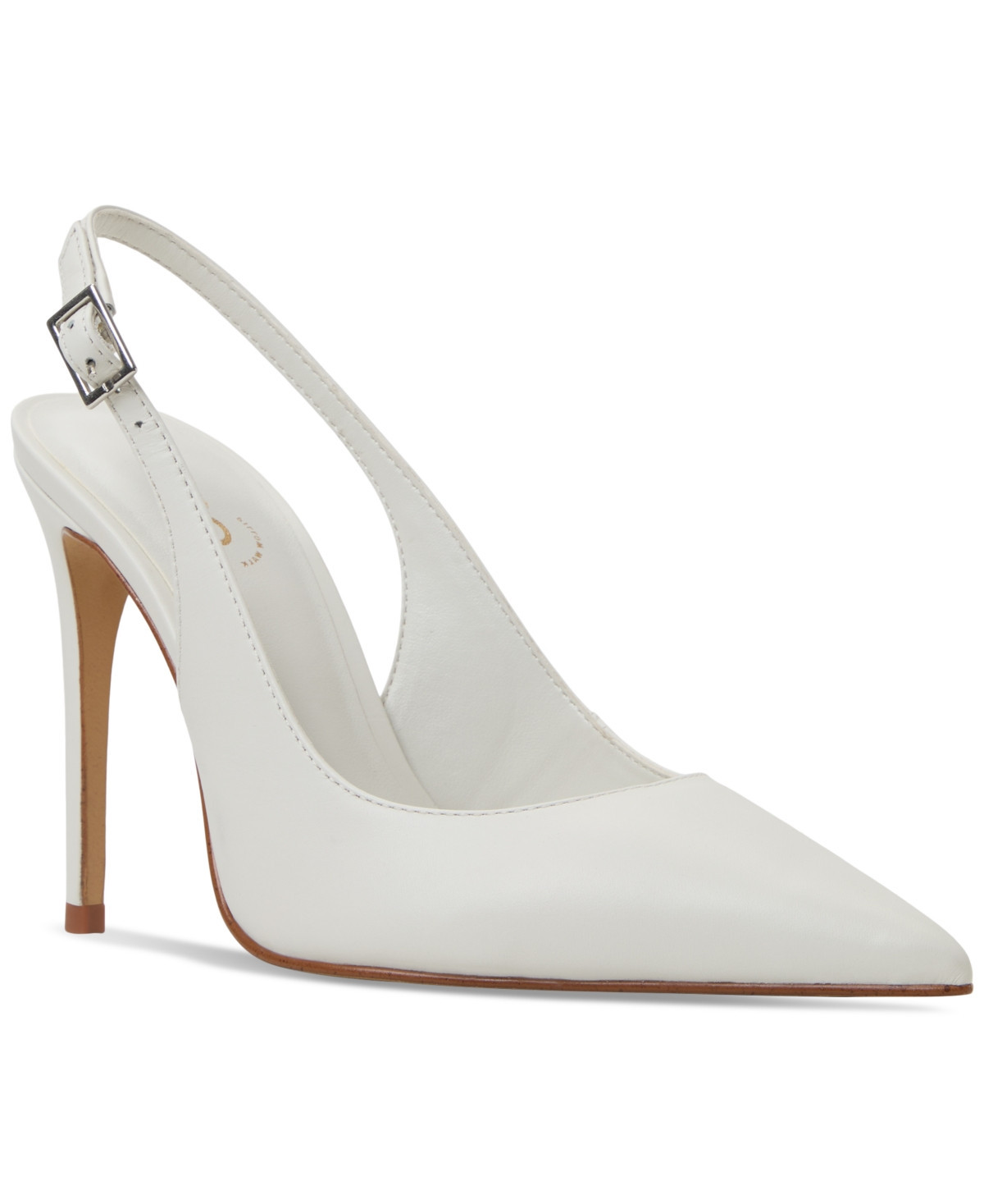 Aldo Women's Stessysling Slingback Pumps - White/bone | Macy's