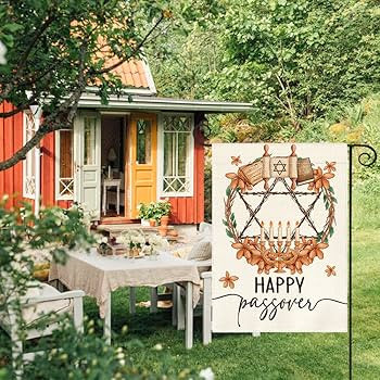 AVOIN colorlife Happy Passover Garden Flag Double Sided, Passover Seder Star of David Yard Outdoo... | Amazon (US)
