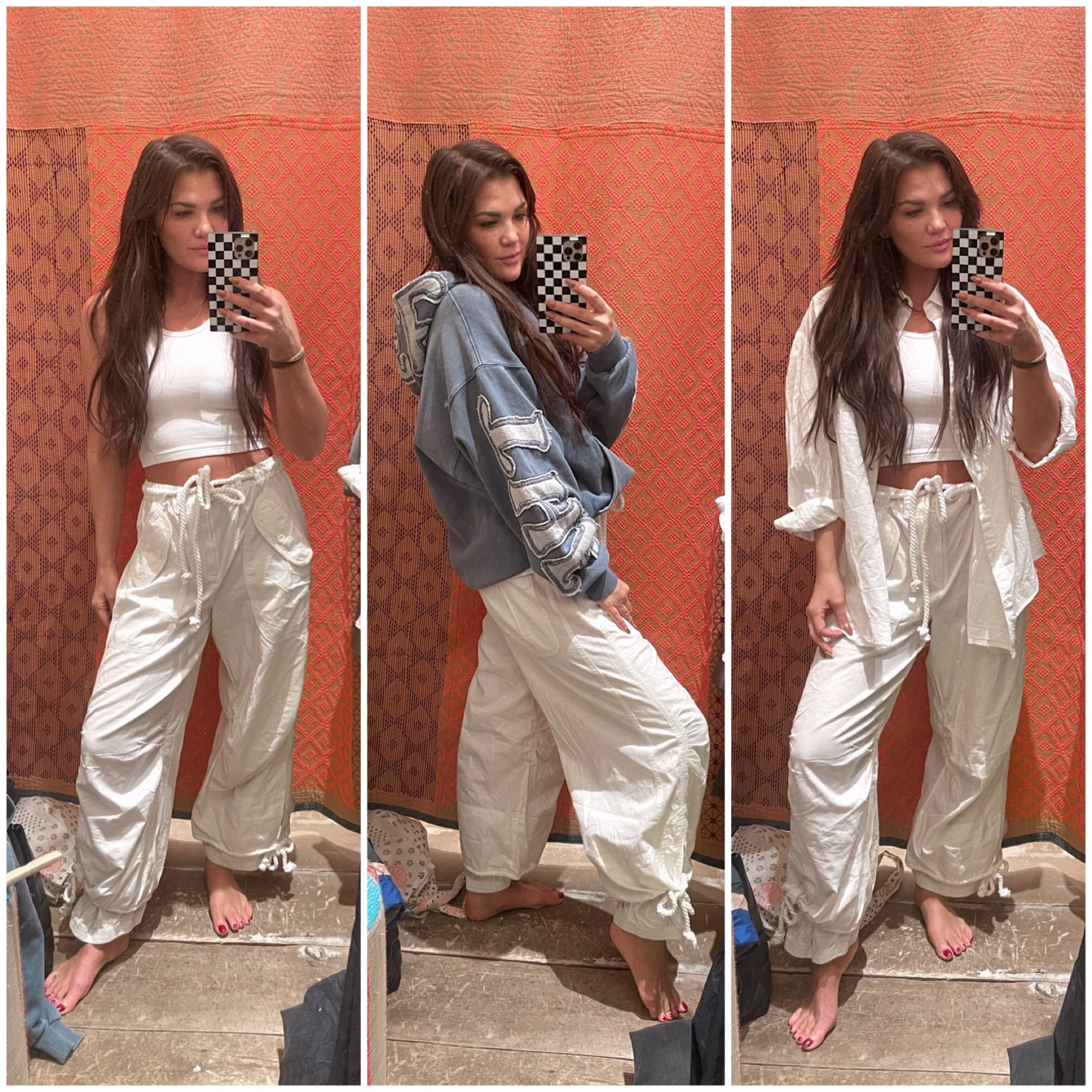 Free People Try-On - Part 2
-
Big Blooms Parachute Pants
Happiness Runs Crop Tank
We the Free It’s A Vibe Hoodie 
Happy Hour Solid Poplin Top




#LTKstyletip