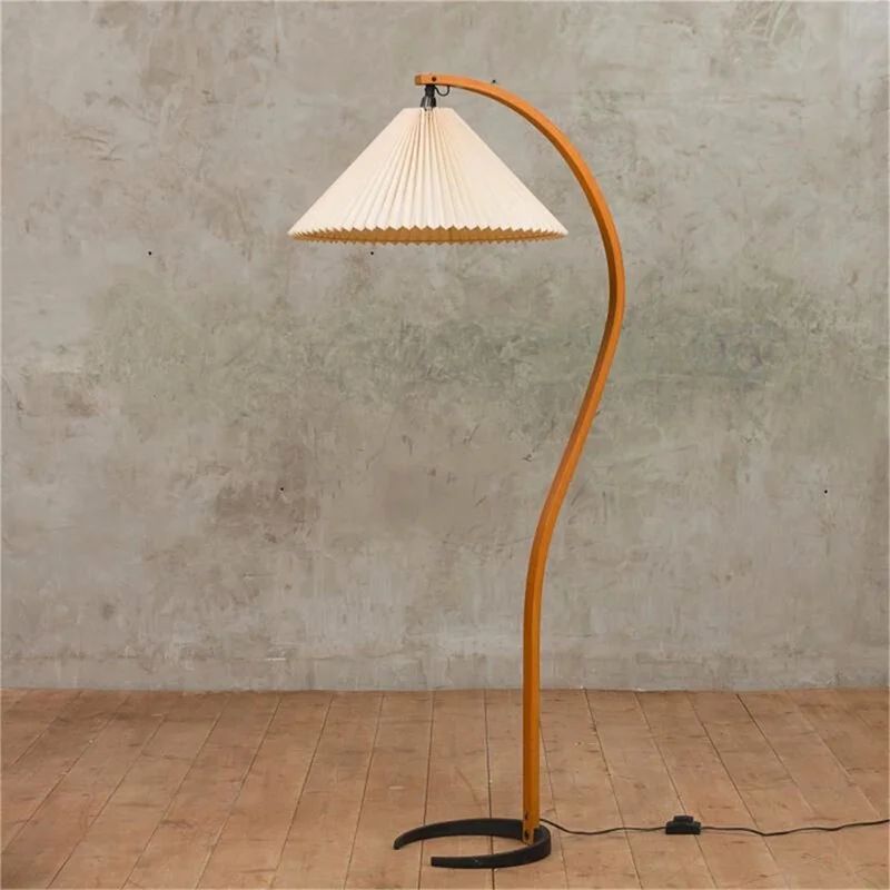 Wooden Vintage Arched Floor Lamp | Wayfair North America