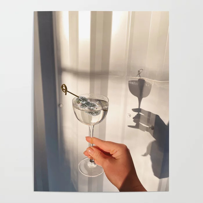 Disco Martini Poster by Hunter Glasoe | Society6