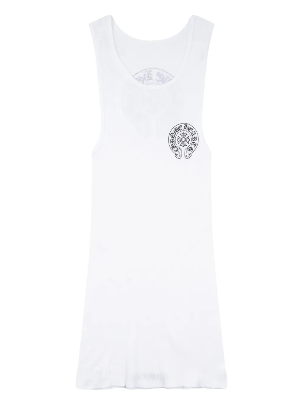 Chrome Hearts horseshoe-detail round-neck tank top - White | Farfetch Global