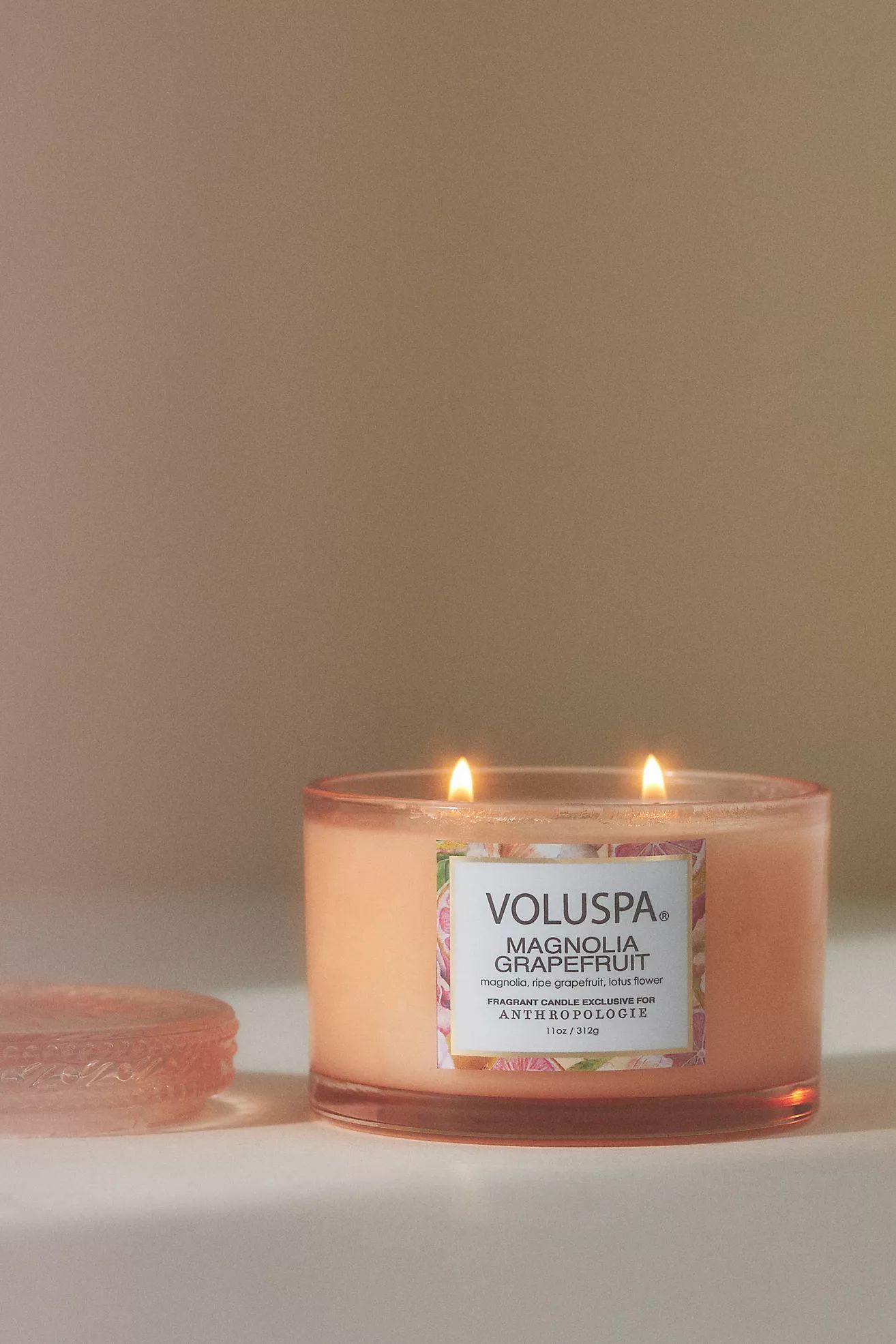 Voluspa Magnolia Grapefruit Maison Jar Candle | Anthropologie (US)