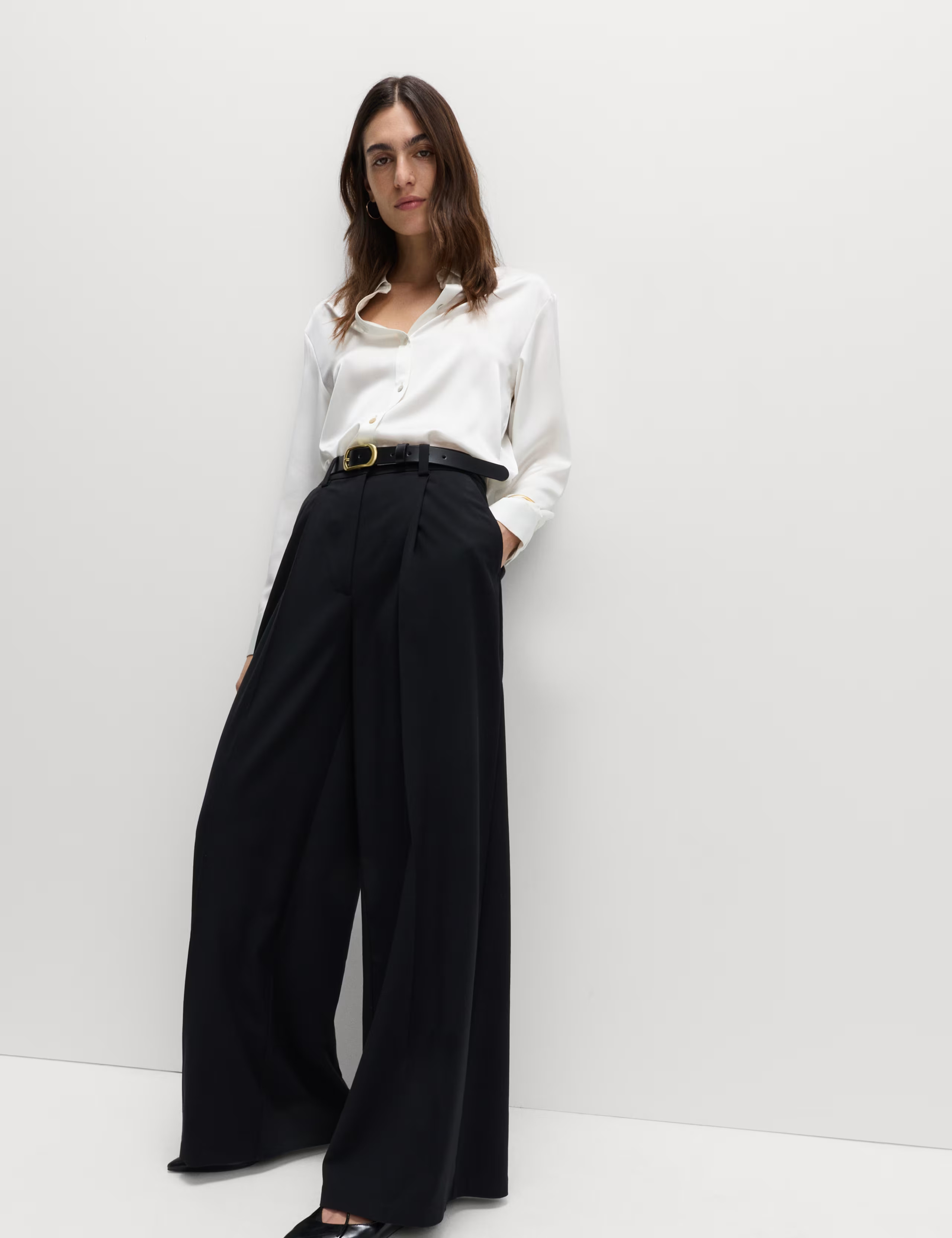 Pleated Wide Leg Trousers | Marks & Spencer (UK)