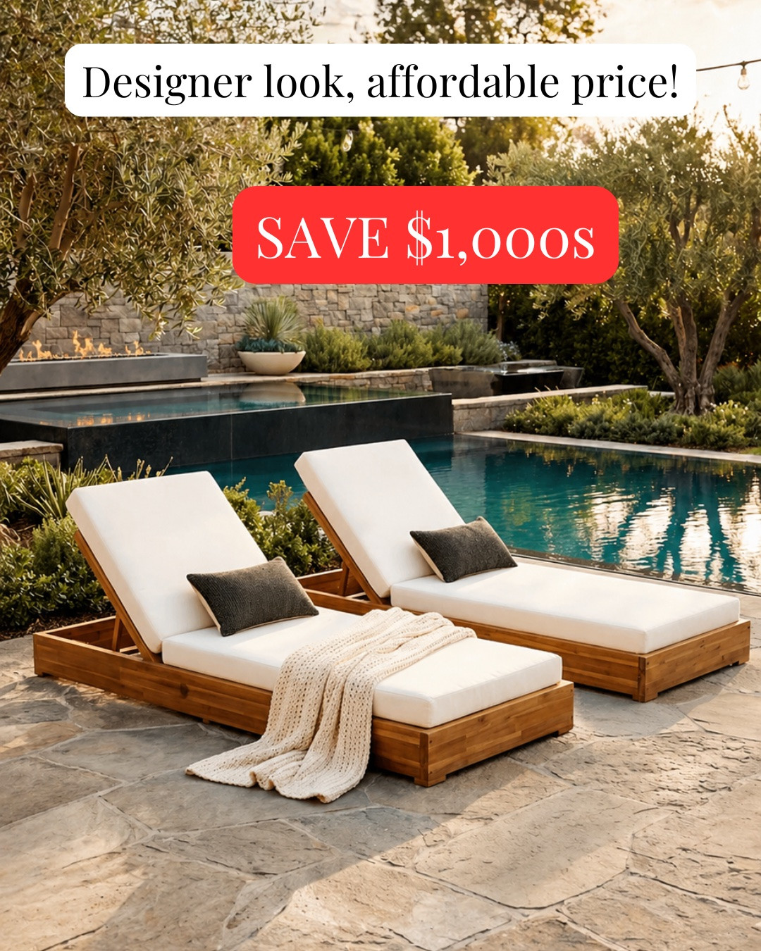 WOW - Wayfair really has the best outdoor finds! Loving these designer look deals that really complete your backyard space! #AD @Wayfair  #wishyouwerehere #outdoor #Wayfair #WayfairPartner