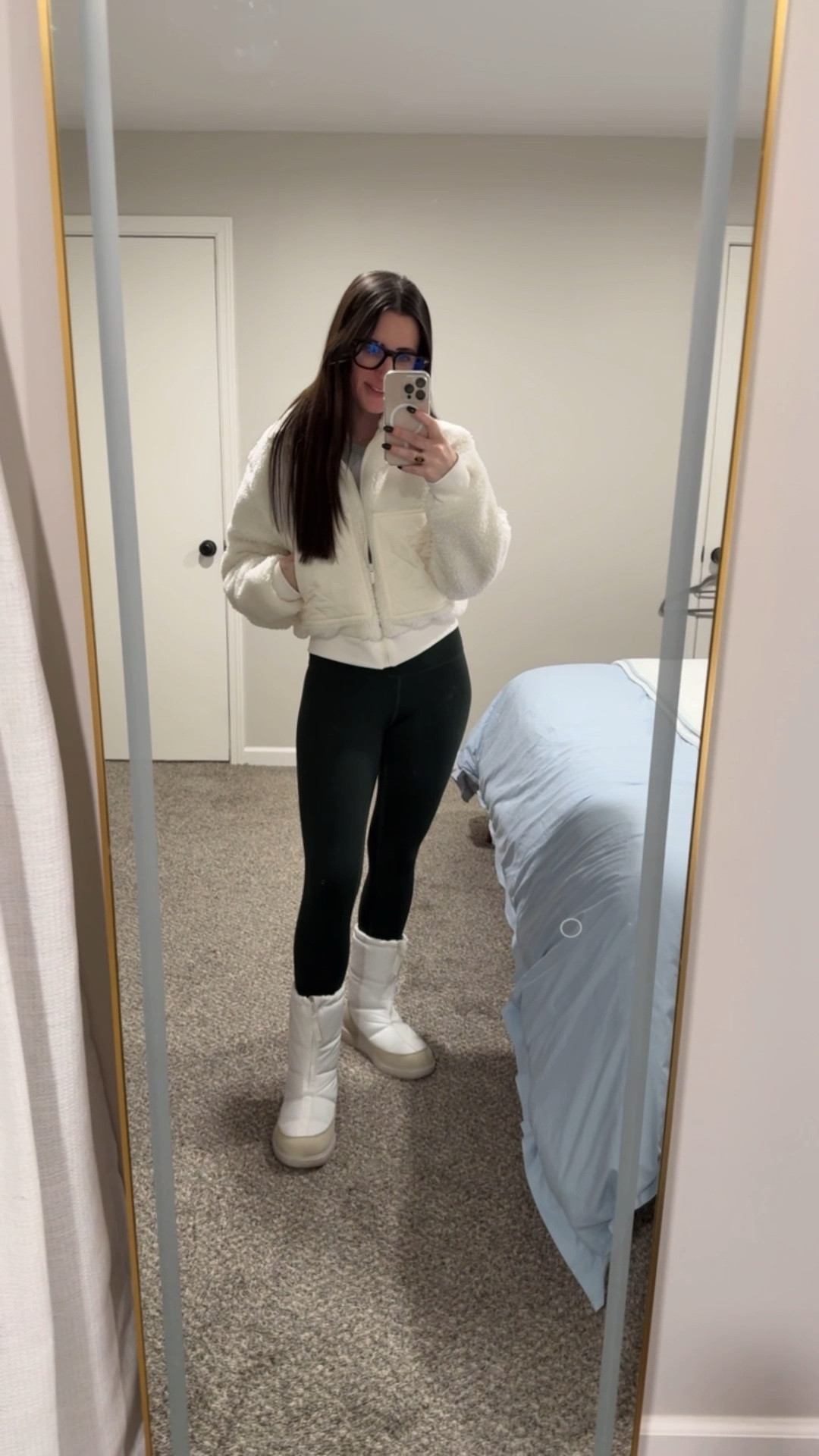 Comfy casual for a day of lounging and errands! 

Wearing my new Alo Sherpa jacket that I’ve been loving along with my favorite Aritzia ribbed tee and these beautiful green lululemon leggings! It’s only in the 20s here today, so I threw on my trusted Canada Goose boots to round out the look. If you get super cold toes and lose blood flow to them in the winter, I highly recommend investing in these! They are so incredibly warm and super cute! This color is no longer sold, but I linked some other really cute ones! 

I received both the leggings and boots for Christmas in the past and they truly make great gifts!! These get a ton of use!

Hope y’all had a happy Saturday! 🤍

#ltkactive #ltkseasonal #ltkpetite #comfyclothes #athleisure #coldweathergear #staywarm #holidayseason

#LTKGiftGuide #LTKootd #LTKHoliday