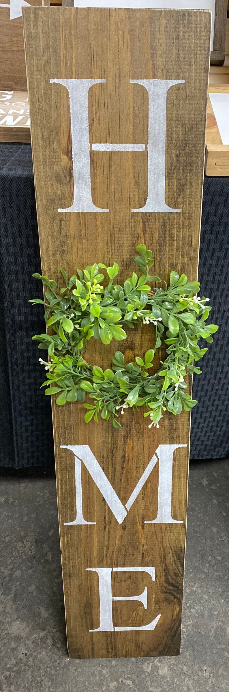 Home Sign  Home Sign with Wreath  Farmhouse Sign  3ft Home | Etsy | Etsy (US)