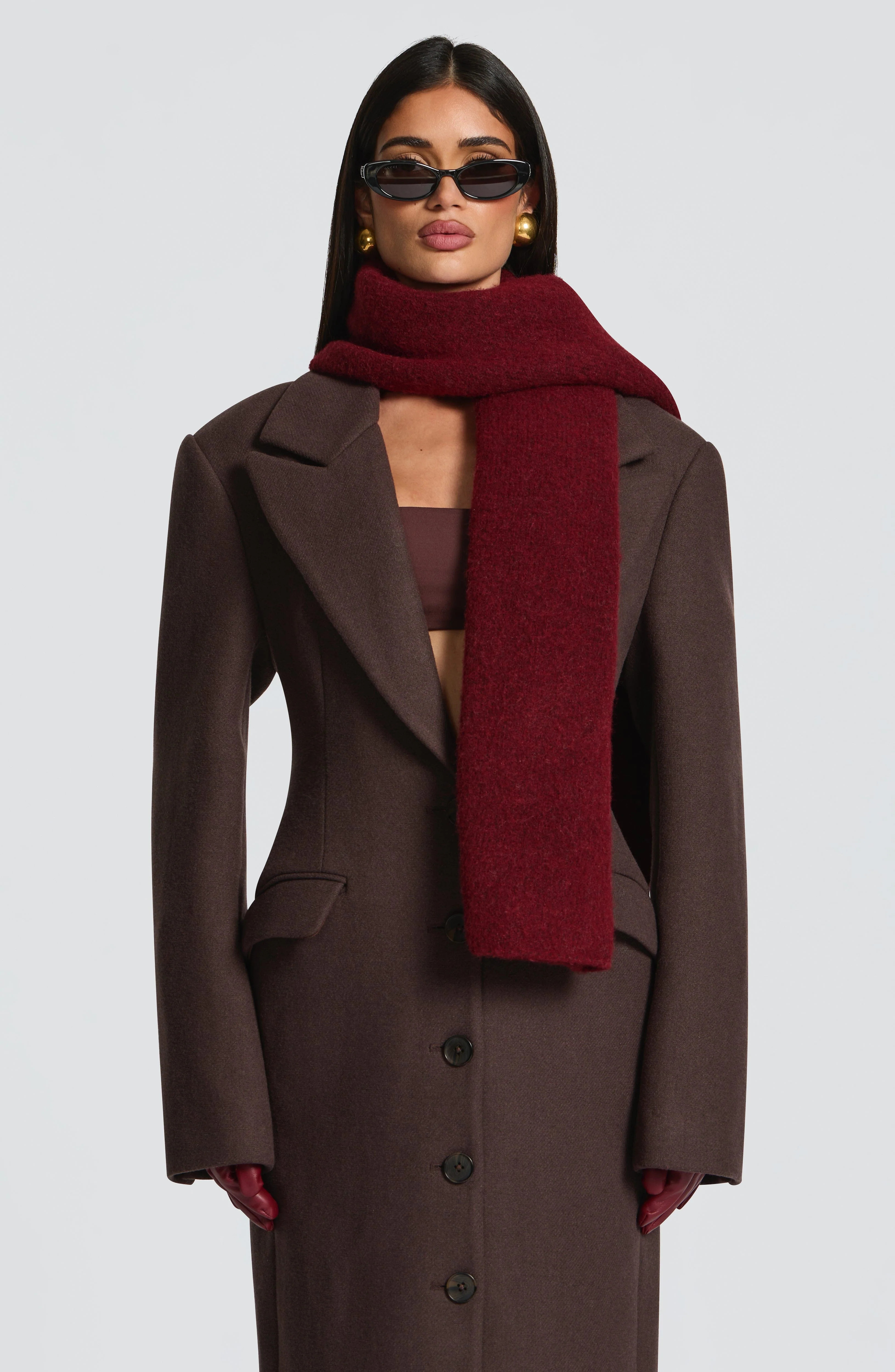 Jeanie Scarf - Burgundy | Babyboo (global)