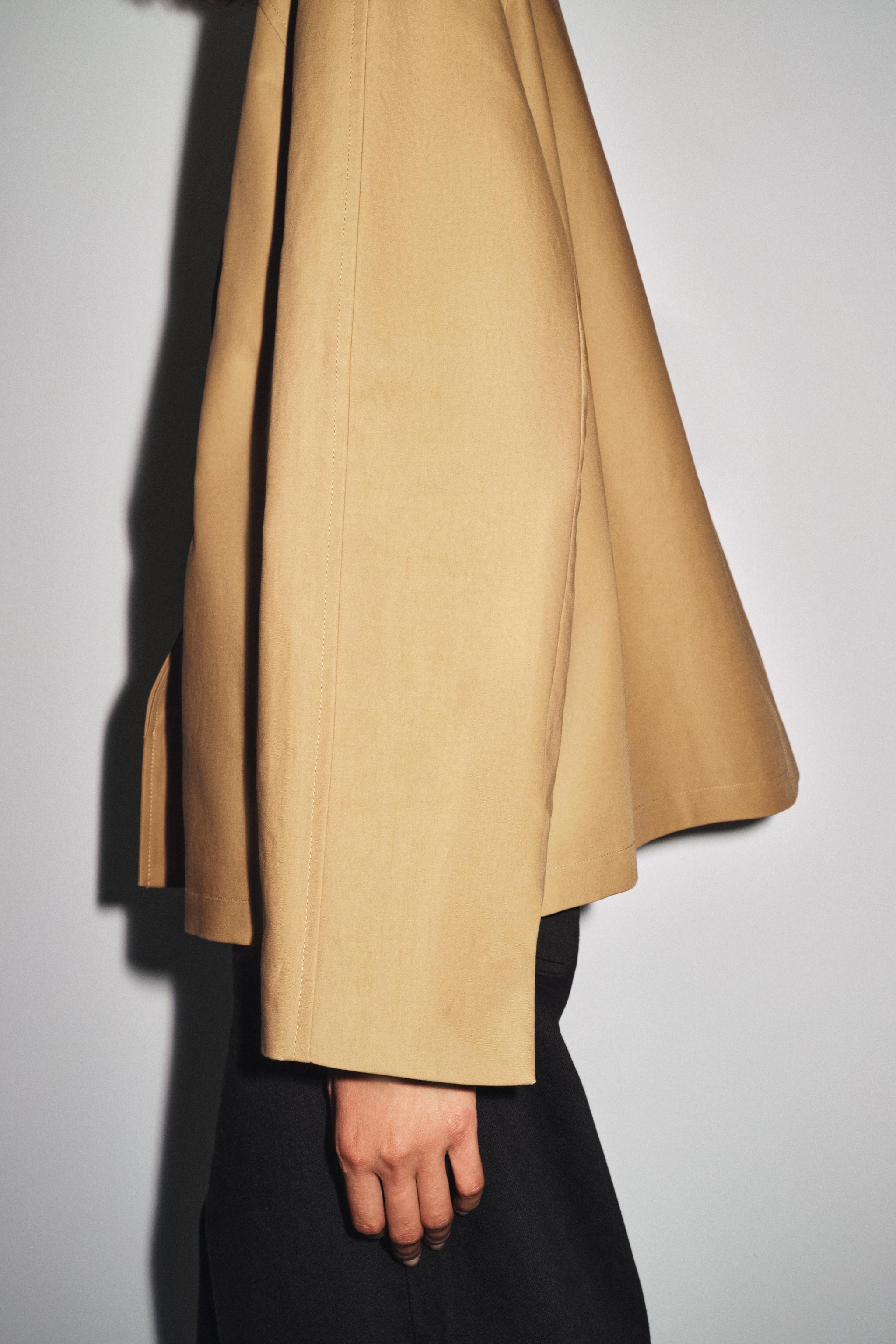 ZW COLLECTION MINIMAL SHORT TRENCH COAT | Zara UK