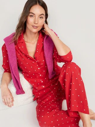 Oversized Printed Pajama Set for Women | Old Navy (US)