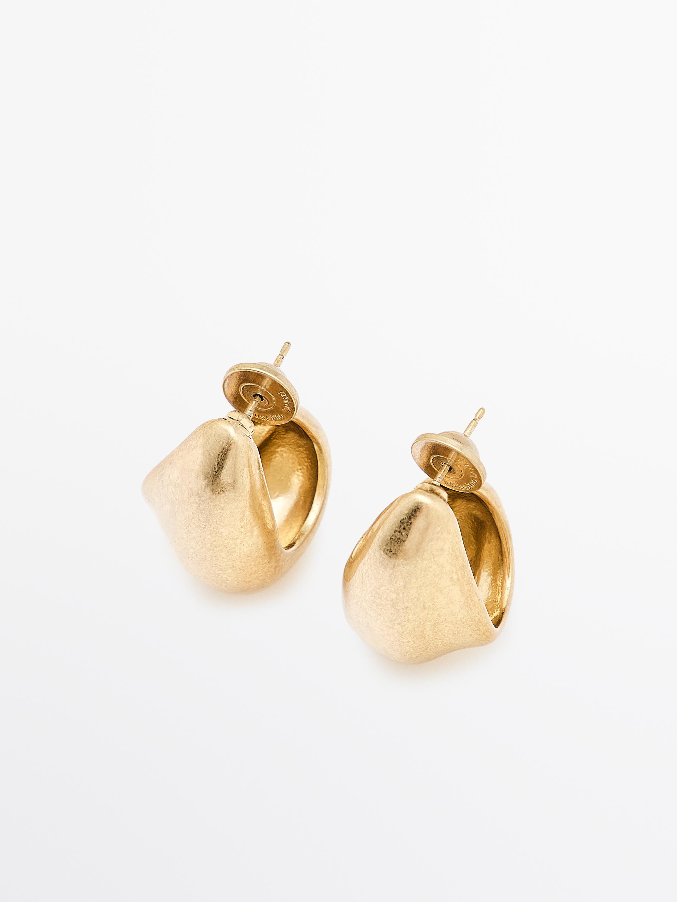 Hazelnut earrings | Massimo Dutti US