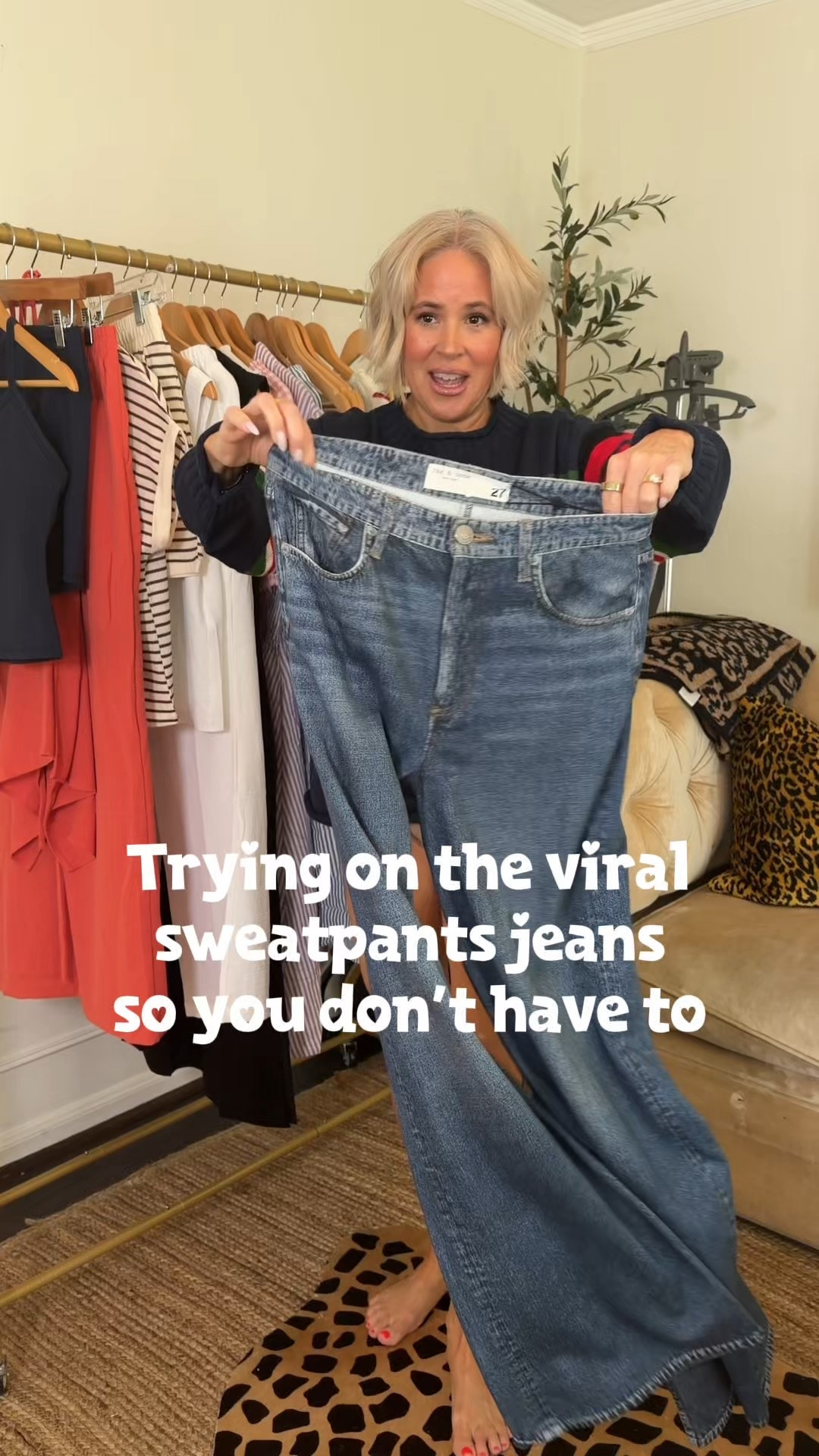 I tried on the viral sweatpant jeans so you don’t have to 🤍
Yes, Nordstrom sent me a pair with a stain (it happens), but I still loved them enough to share because the comfort is REAL.
Soft like sweats, looks like denim, and actually flattering on a real body with a tummy.
If you’re in your comfy-but-cute era, these are worth trying.

Sweatpant jeans, Nordstrom finds, comfy casual style, Gen X fashion, mom outfits

#LTKootd #LTKdayinmylife #LTKOver40