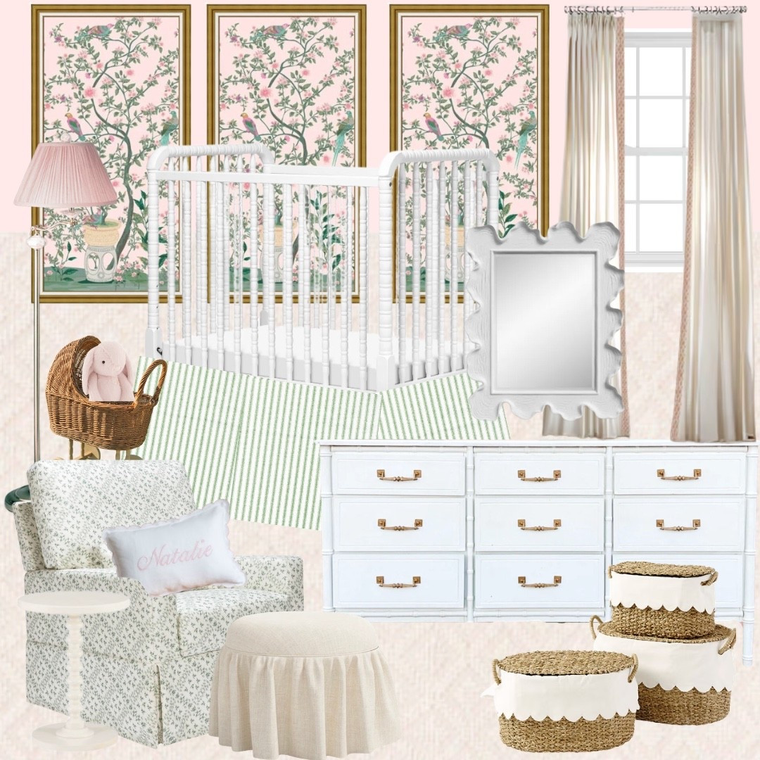 Pink baby girl nursery inspiration 

#LTKBaby #LTKHome