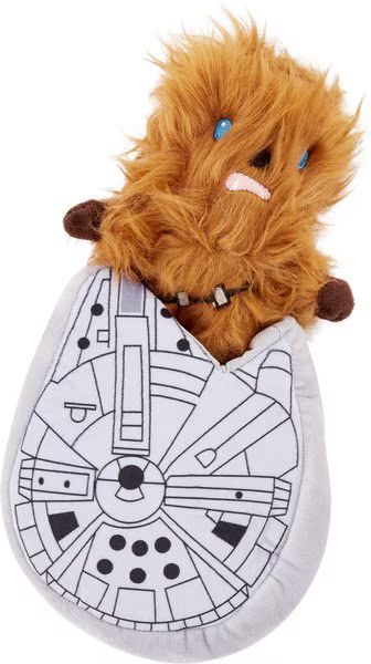 Fetch For Pets Star Wars Chewbacca M. Falcon Squeaky Plush Dog Toy, 7-in | Chewy.com