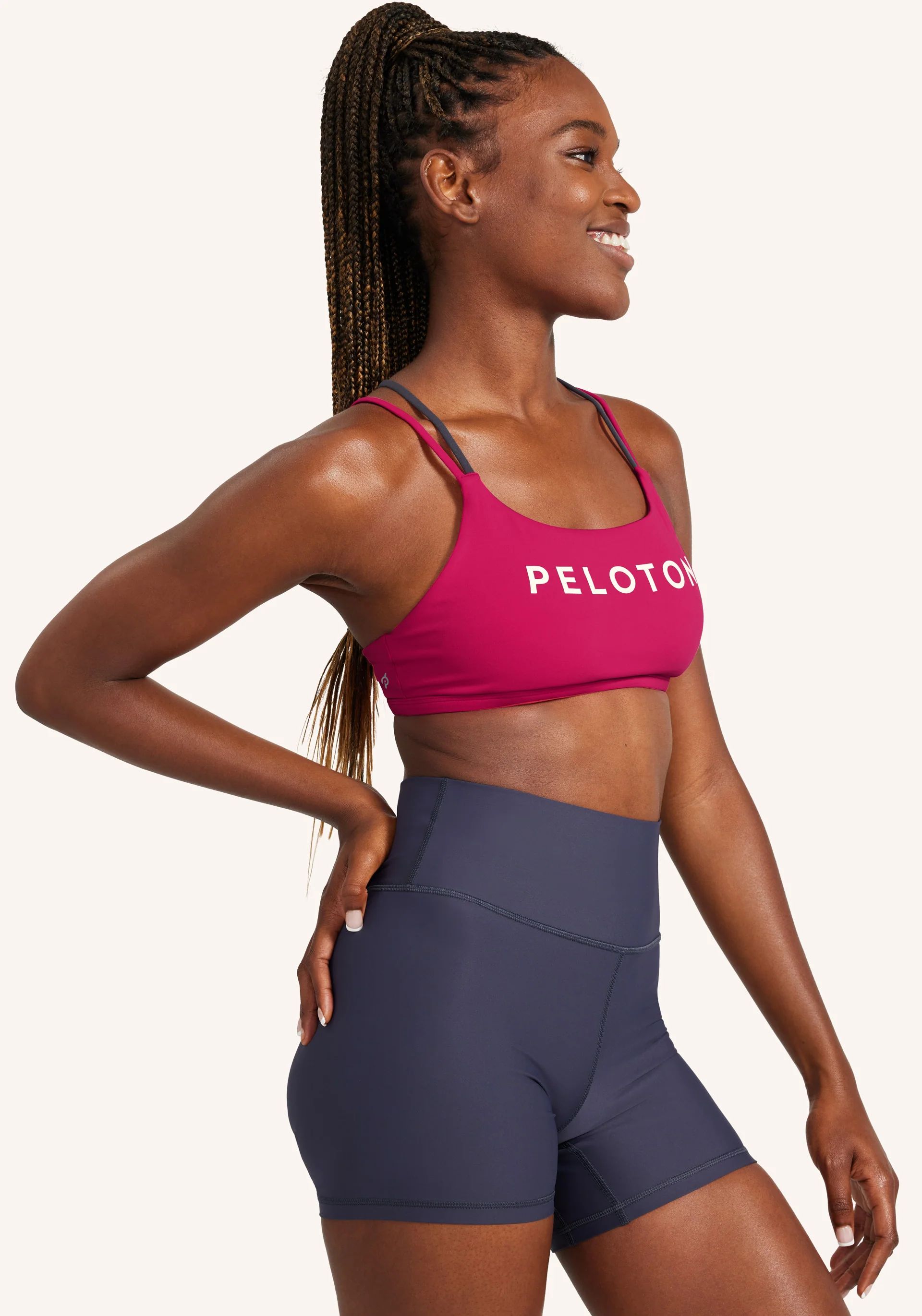 Cadent Strappy Elevate Thin Band Bra | Peloton Apparel