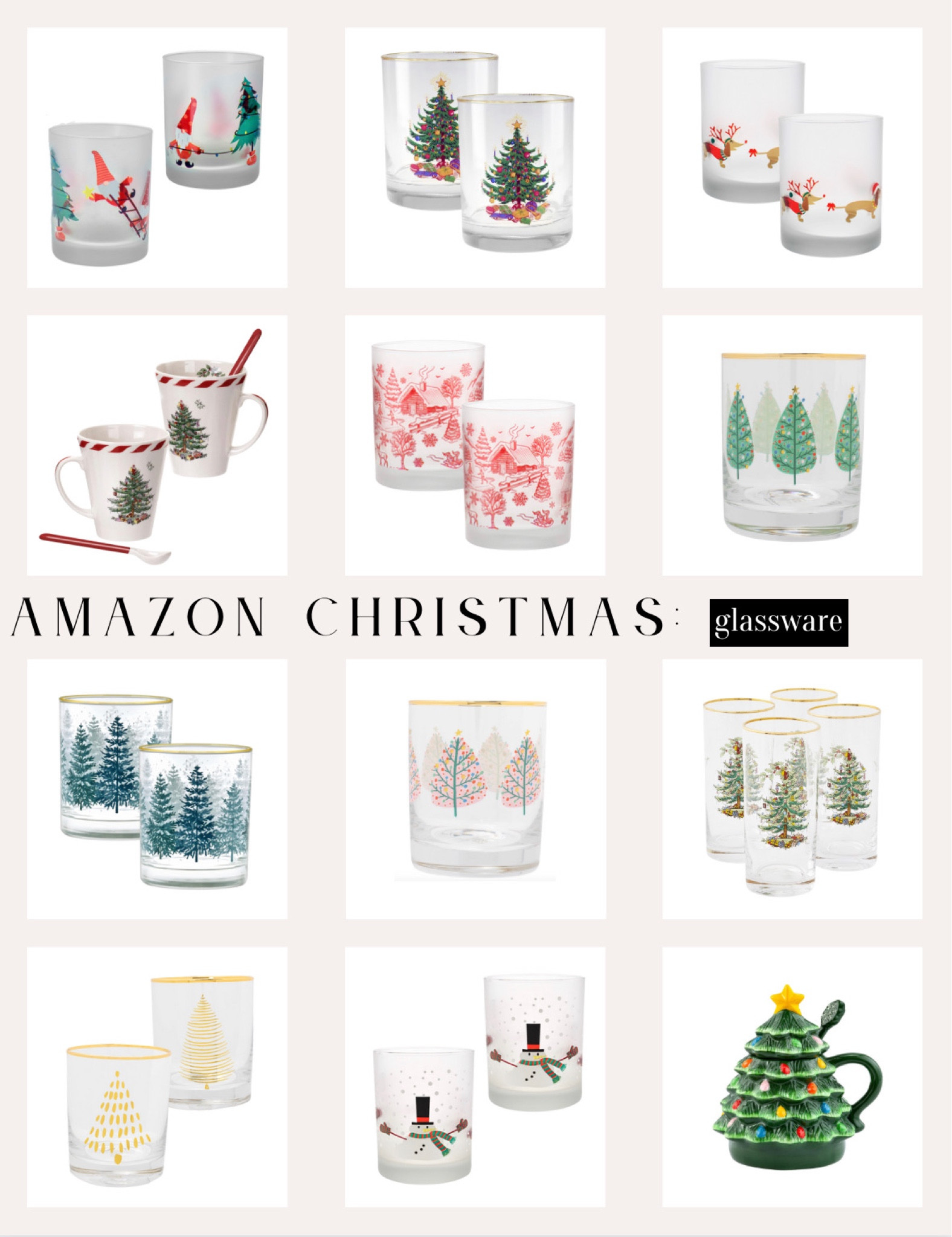 Christmas drinkware from Amazon!

Amazon glassware, amazon drinkware, Christmas glassware, holiday glassware, holiday drinkware, Christmas drinkware, Christmas cocktail glass, Christmas cocktail glasses, Christmas mug, christmas mugs, christmas tree mug, Christmas tree glass, Christmas tree glasses, Christmas tree mugs, Christmas cups, Christmas glasses, holiday cups, holiday glasses, amazon Christmas decor, amazon holiday decor, holiday decor, Christmas decor, amazon decor

#LTKHoliday #LTKhome #LTKSeasonal