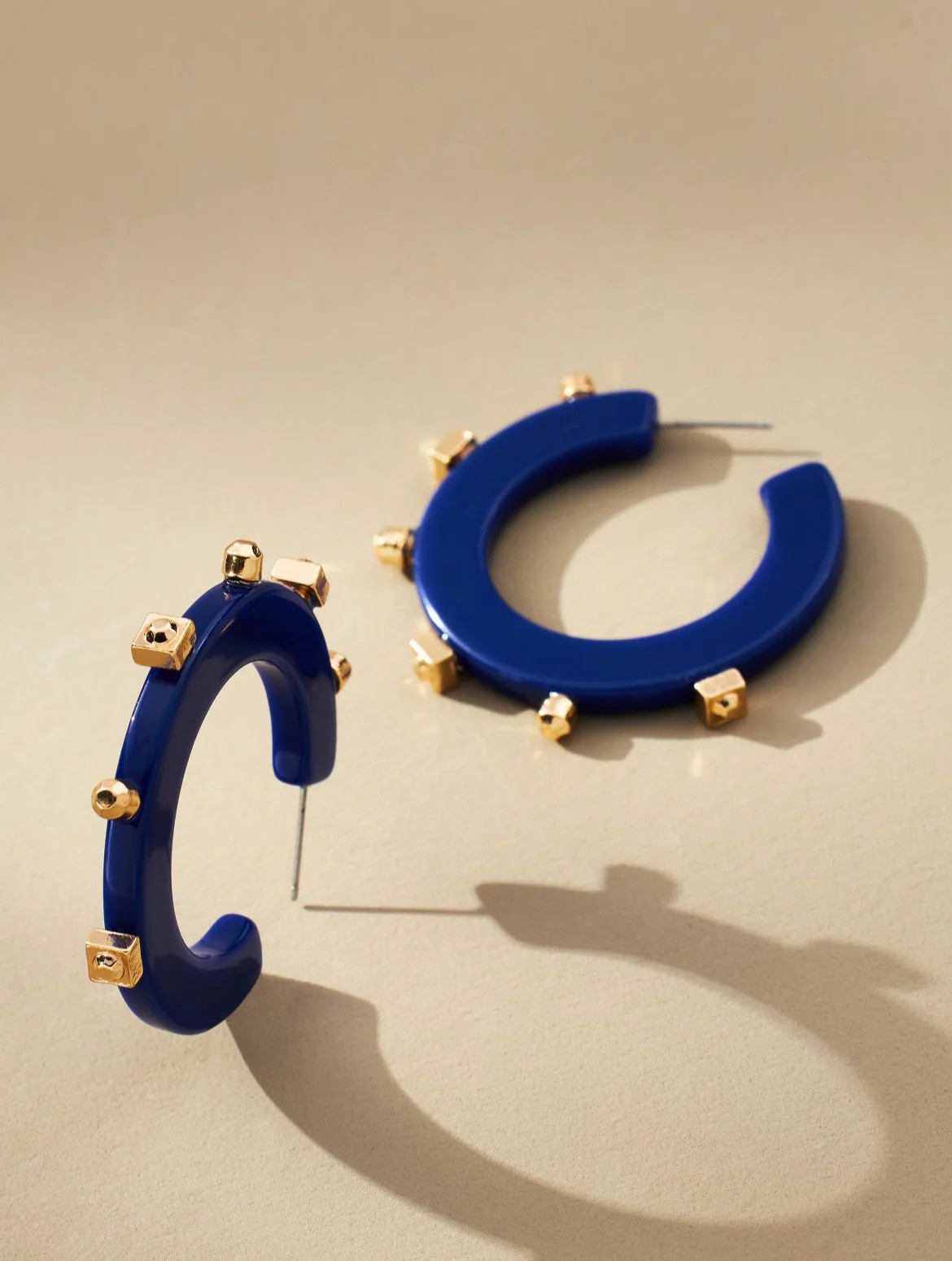 Solid Jewel Hoop - Navy | Smith and Co. Jewel Design