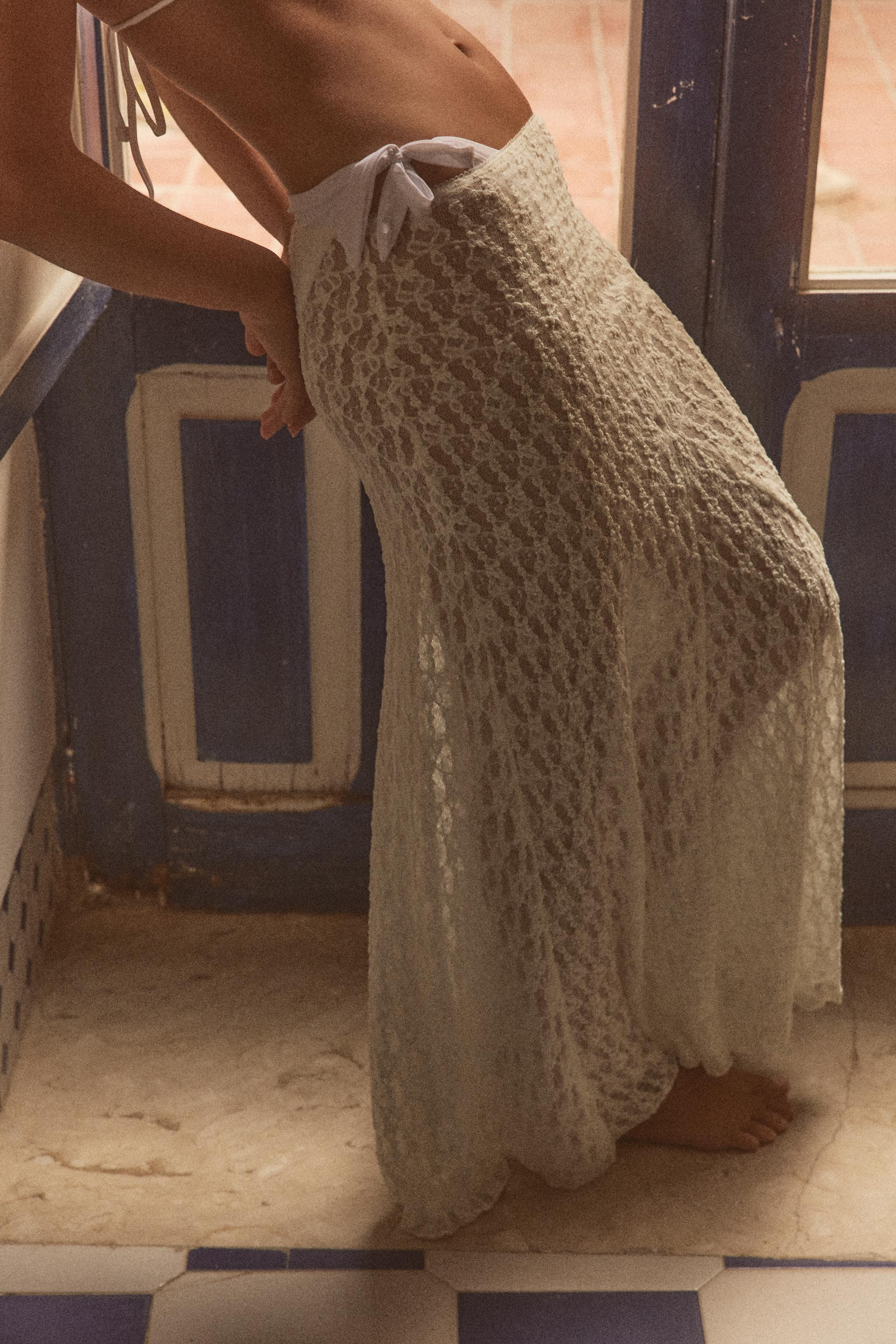 LONG LACE SKIRT | Zara US