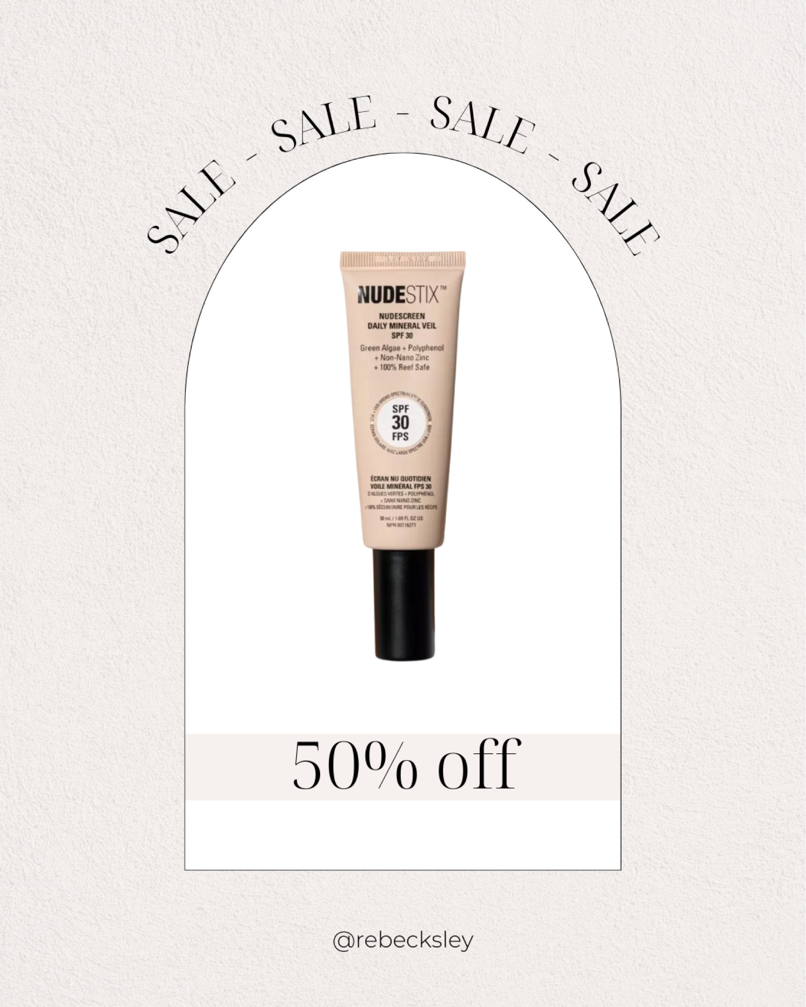 Ulta Semi-Annual Sale: Nudestix daily mineral sunscreen

50% off today only!

Nudestix nudescreen

#LTKbeauty #LTKfindsunder50 #LTKsalealert