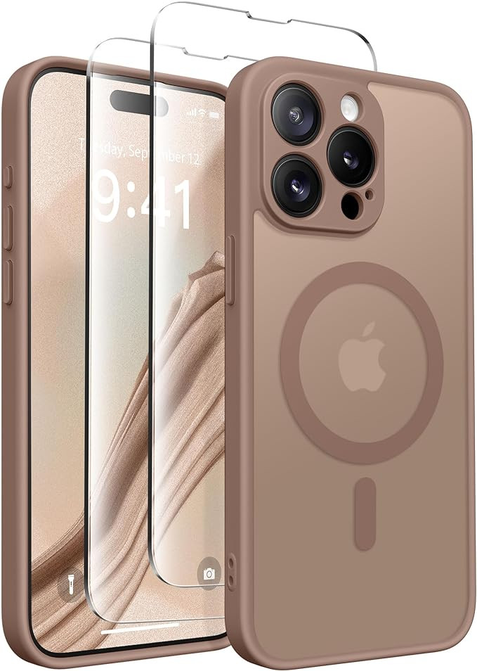 CAPRARO Magnetic for iPhone 15 Pro Max Case, [Compatible with MagSafe] [Full Camera Protection] S... | Amazon (US)