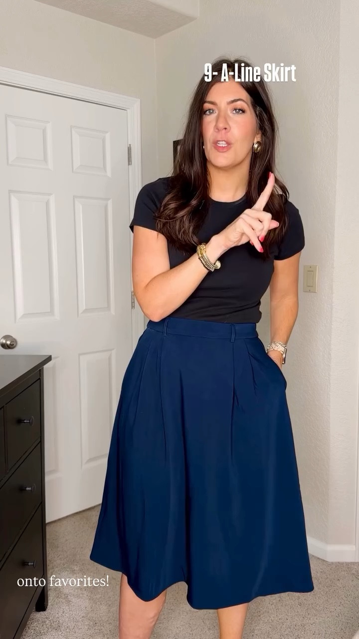 9- A-Line Skirt  -medium 

#LTKWorkwear #LTKMidsize #LTKTall