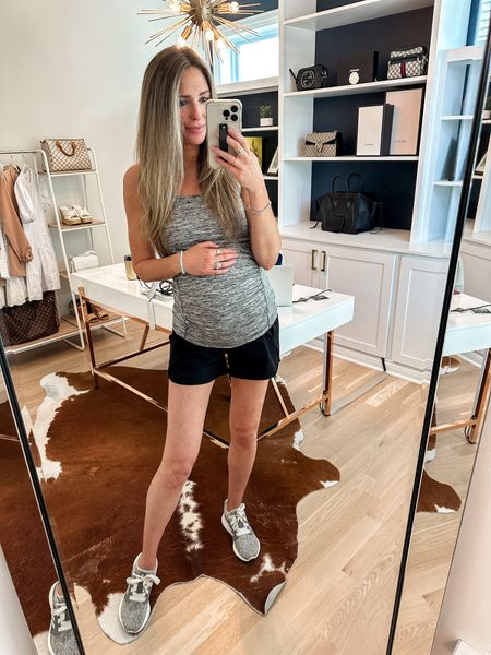 Maternity clothes / workout clothes 

Wearing a small in the top and shorts


#LTKunder50 #LTKfamily #LTKbump