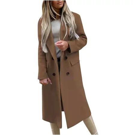 Fesfesfes Fall And Winter Cardigan Tops for Women Casual Coat Long Sleeve Suit Solid Color Cardigan  | Walmart (US)