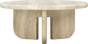 Tov Furniture Patrizia Concrete Round Coffee Table | Amazon (US)