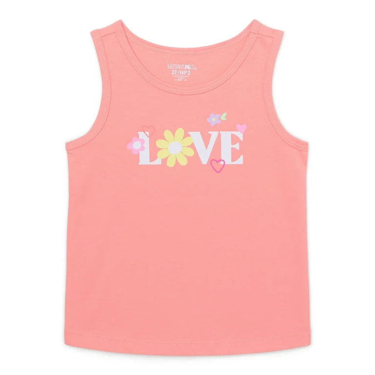 Garanimals Toddler Girl Graphic Jersey Tank, Sizes 18M-5T | Walmart (US)