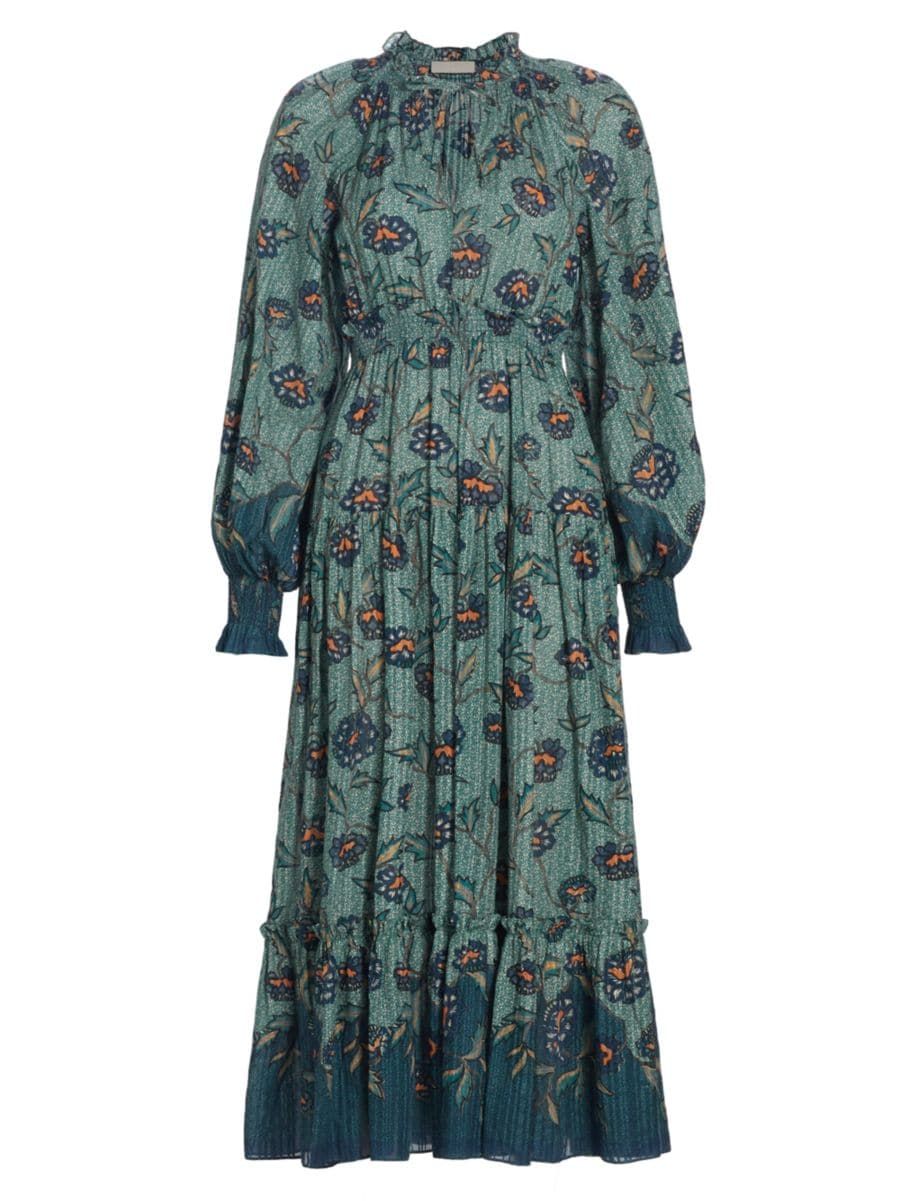 Katerina Floral Midi-Dress | Saks Fifth Avenue