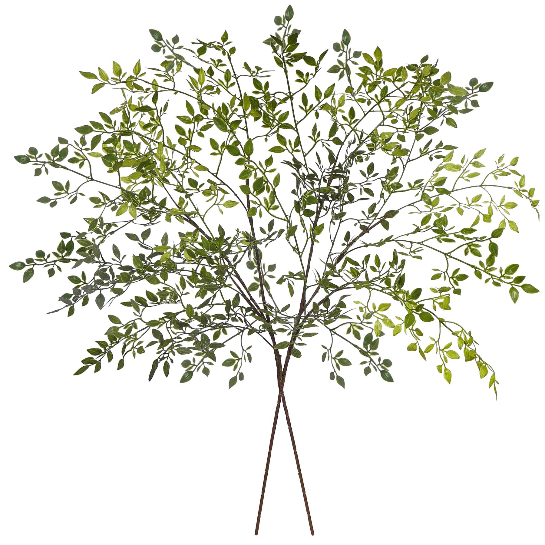 2Pcs Artificial Greenery Stems, 43.7" Nandina Branches Tall Faux Plant Stems for Vase, Greenery D... | Amazon (US)