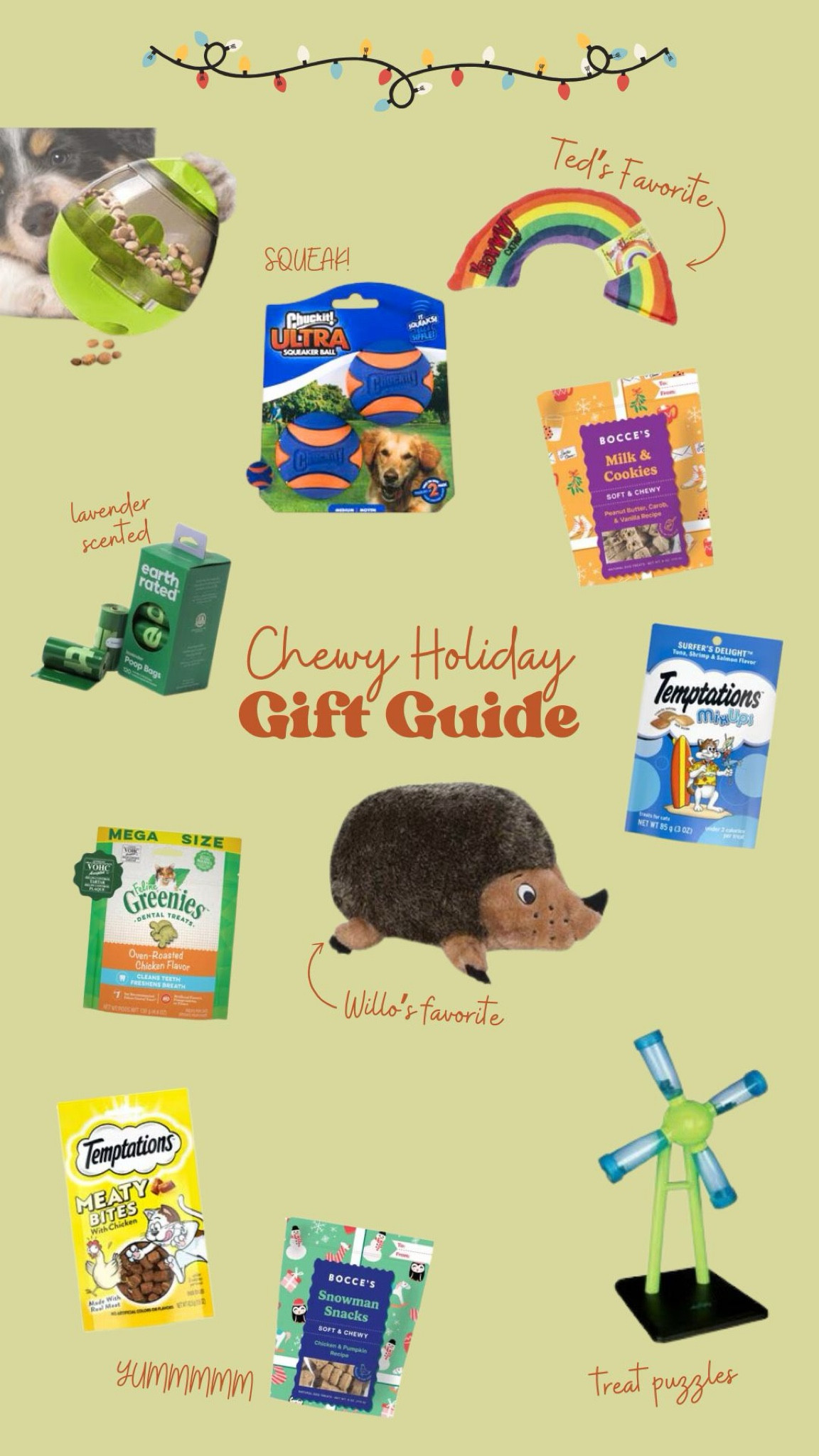 My gift guide for the pets and pet owners! I’ve included my favorite dog and cat toys and treats perfect for holiday gifts! @chewy #chewypartner