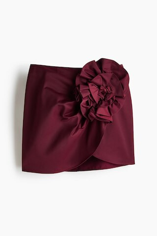 H & M - Appliquéd Mini Skirt - Red | H&M (US + CA)