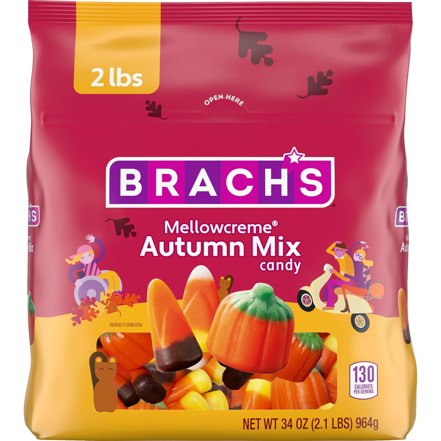 Brach's Mellowcreme Autumn Mix Candy, Halloween Candy, Fall Treats, 2lb Bag | Amazon (US)