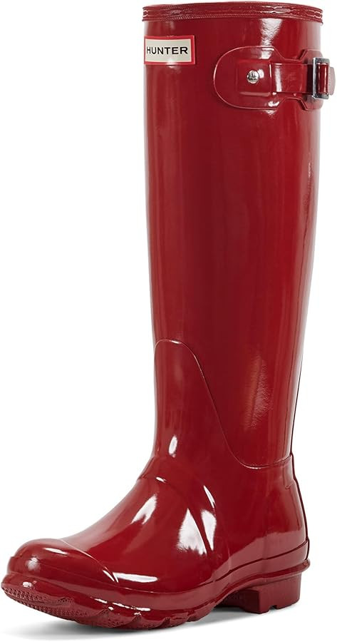 Hunter Women's Original Tall Gloss Rain Boots | Amazon (US)