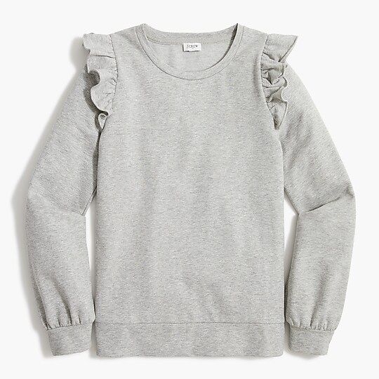 newRuffle-shoulder sweatshirt with foilItem BL256 427 people looked at this item in the last dayC... | J.Crew Factory