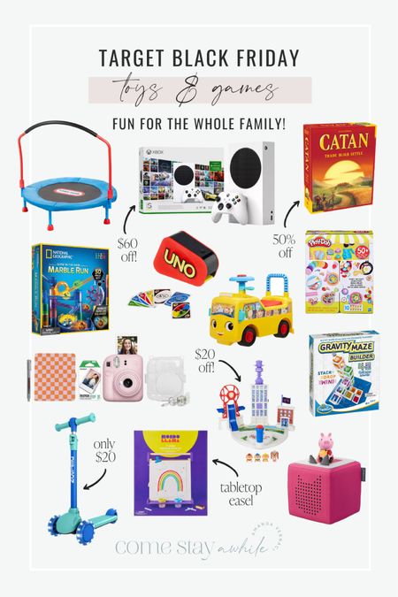 Up to 50% off toys and games for the entire family @Target - Board games, play doh, Xbox on sale, toddler scooter, and more!

#Target #TargetPartner #AD #TargetStyle

#LTKGiftGuide #LTKfamily #LTKsalealert