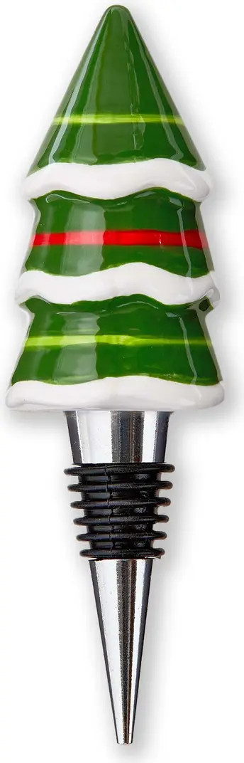 tag Cheerful Tree Ceramic Bottle Stopper for Christmas Multicolor | Nordstrom | Nordstrom