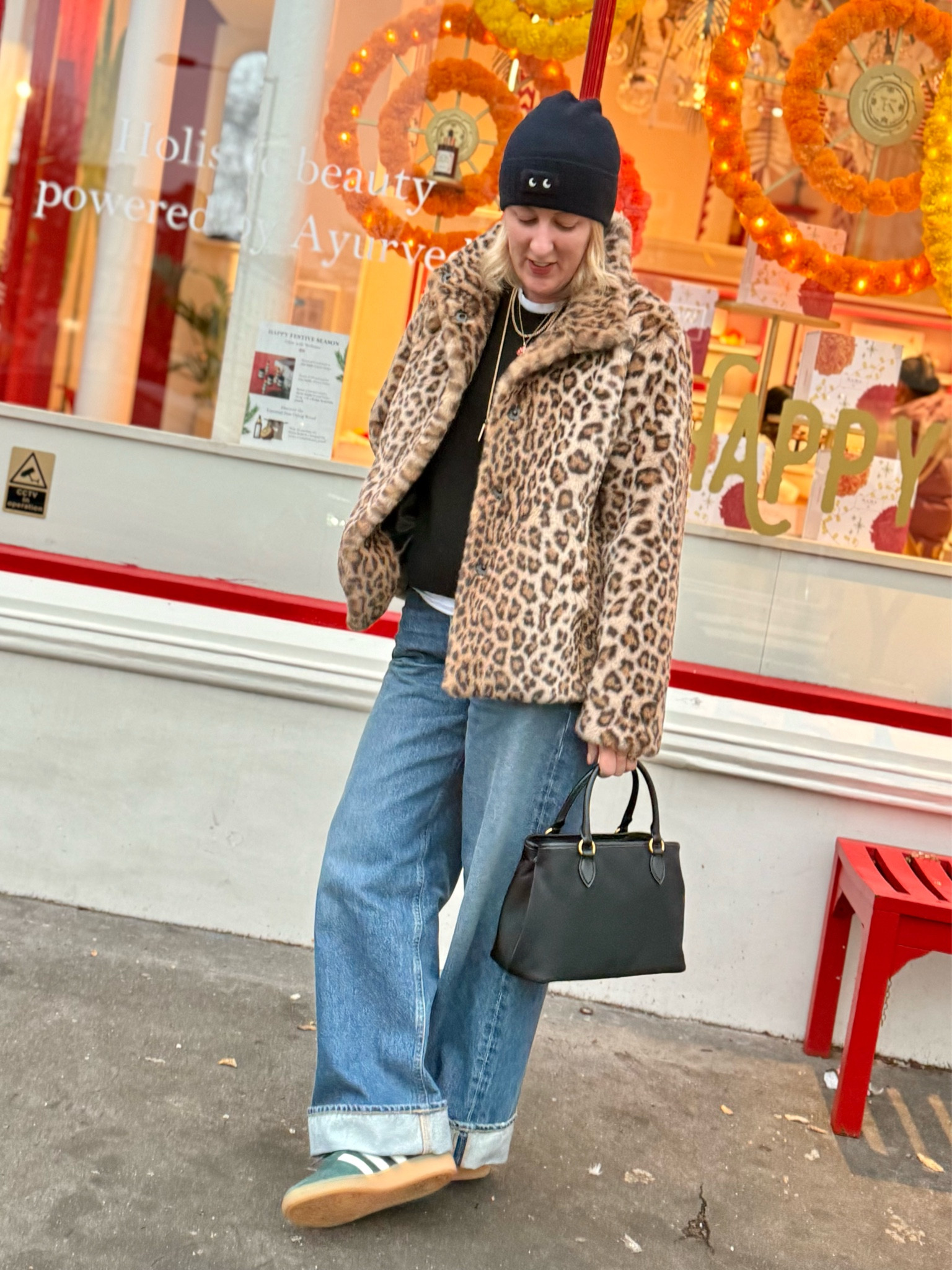 Leopard faux fur  and denim. My jacket is by small brand Issy Lindon. Similar styles linked 

#LTKwinter #LTKuk #LTKover50style