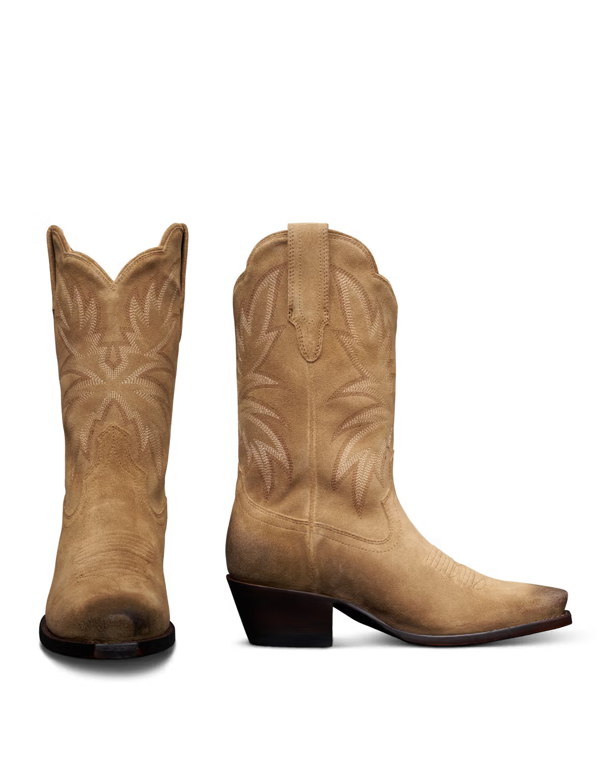 The Sadie in Toasted Almond Suede - Women's Cowgirl Boot | Tecovas | Tecovas
