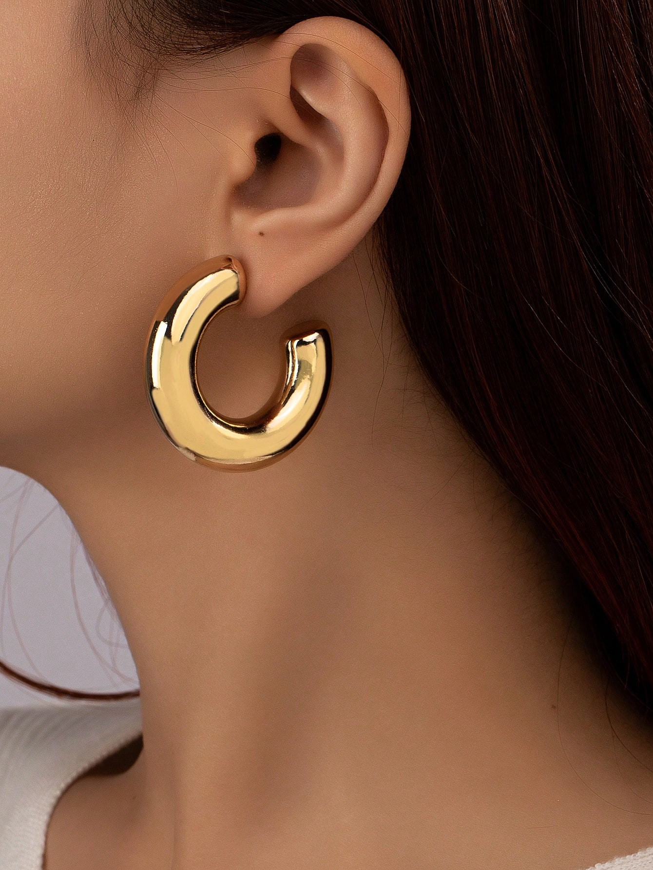 Minimalist Cuff Hoop Earrings | SHEIN USA | SHEIN