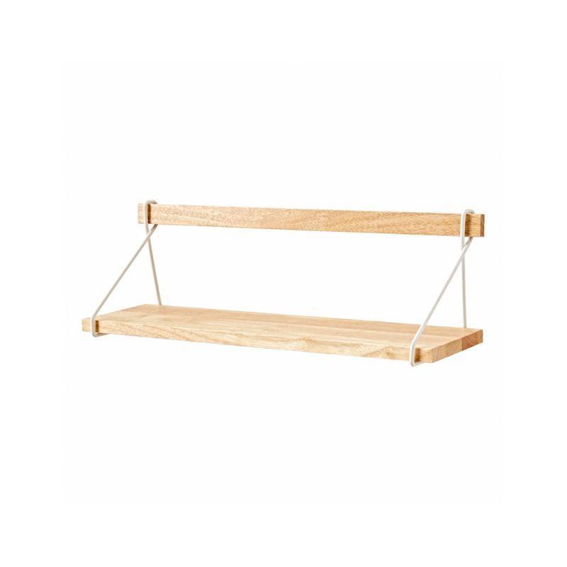 Suspension Natural Wood Floating Shelf + Reviews | Crate & Kids | Crate & Barrel