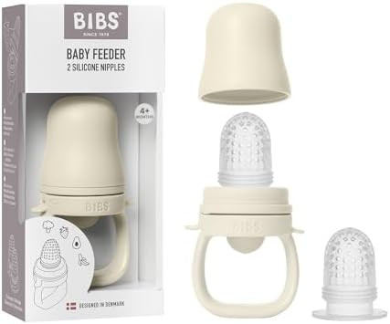 BIBS Baby Feeder with 2 Silicone Nipples, Compatible with Freezer Tray, Easy-Grip, BPA-Free - Ide... | Amazon (US)